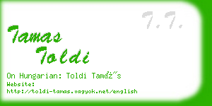 tamas toldi business card